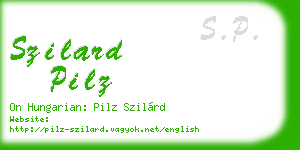 szilard pilz business card